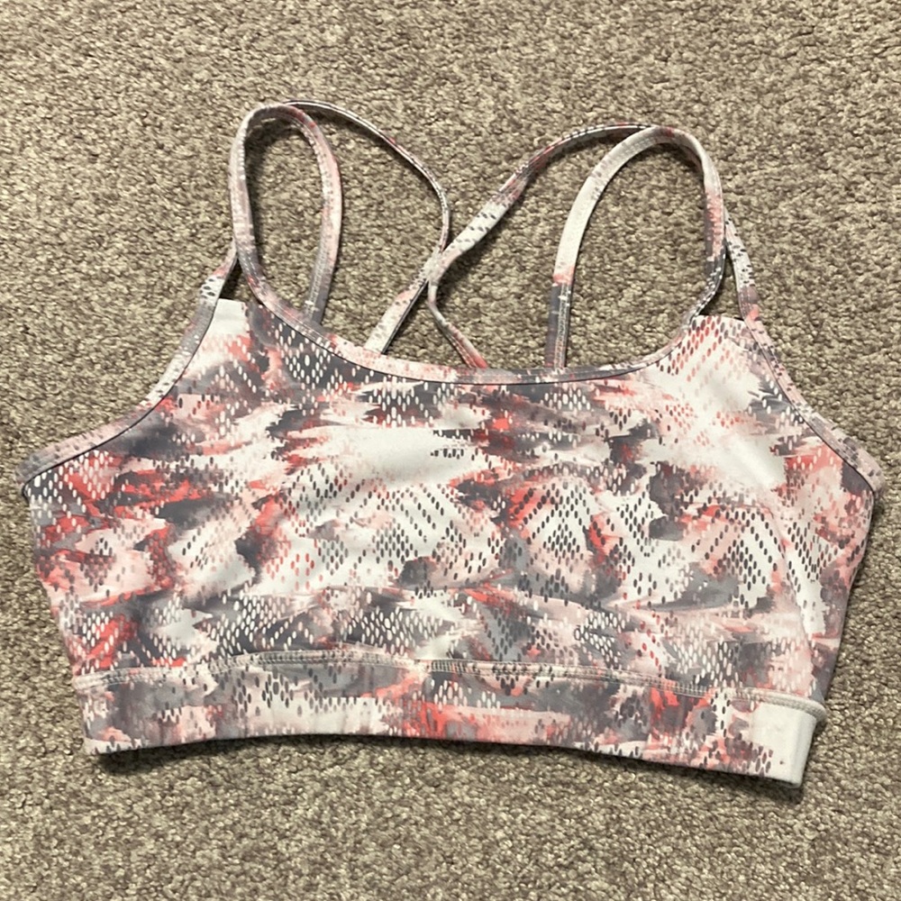 Gaiam strappy back sport bra M
